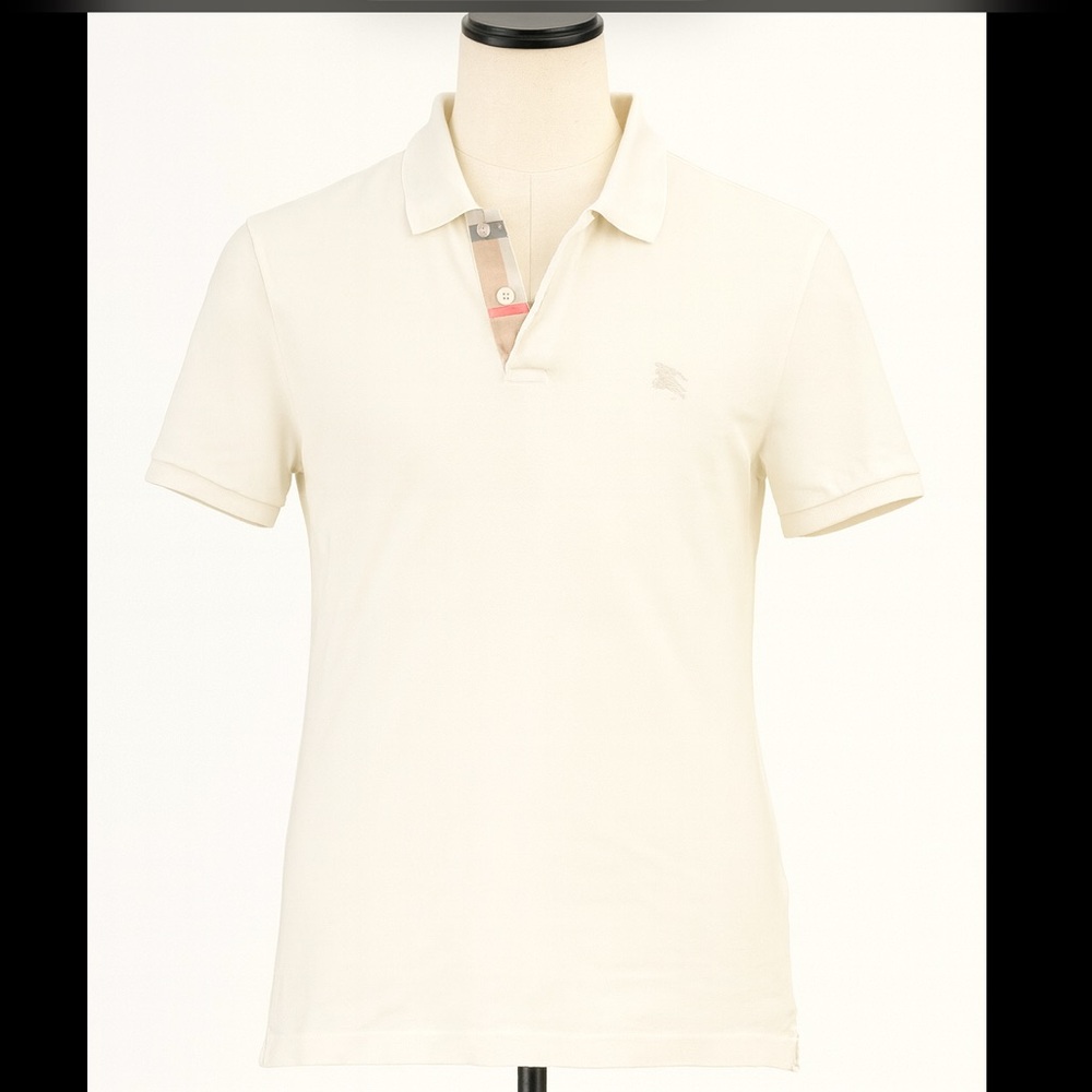 Burberry Men's White Polo Shirt